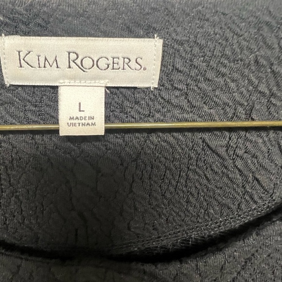 KIM ROGERS TEXTURED BLACK BLAZER/JACKET
SIZE L HAS TWO FRONT POCKETS. NWOT - Picture 8 of 9